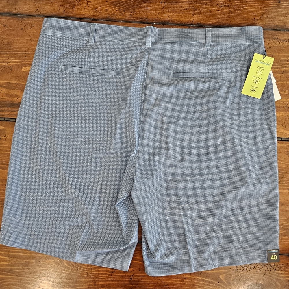 Men's Classic Blue Golf Shorts Comfy Moisture Wicking 40"×9" NWT - Picture 5 of 9